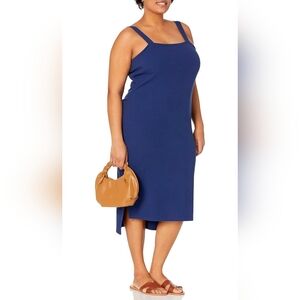 Elegant Blue Midi Dress